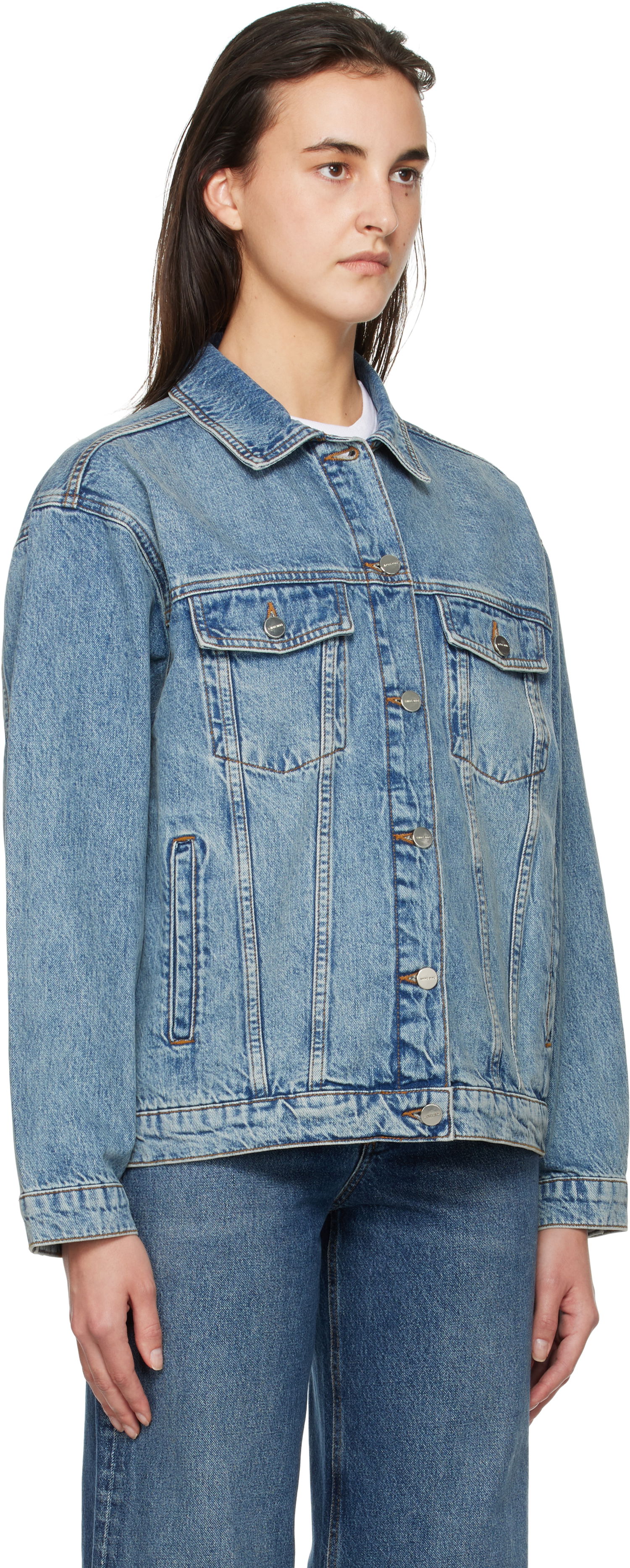 Jacka Anine Bing Rory Denim Jacket Blå | A-01-10539-WHD4, 1