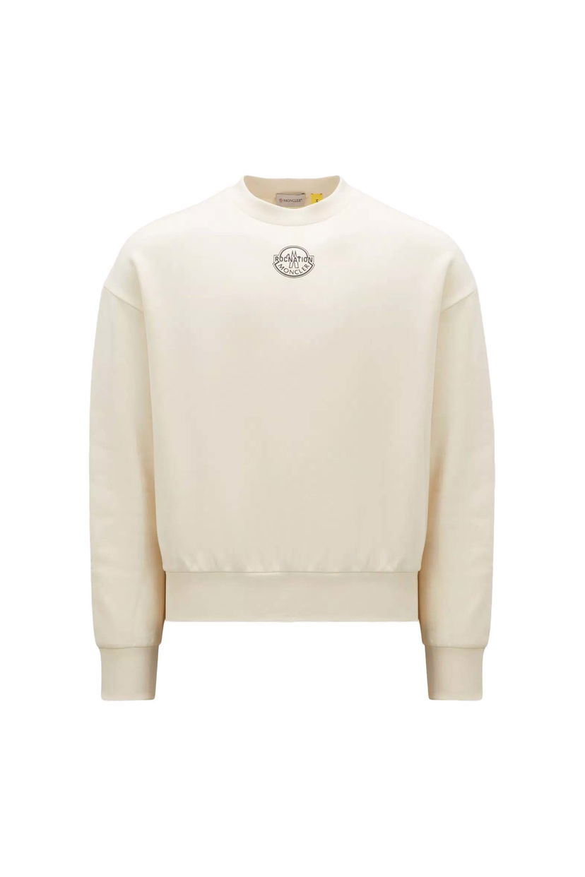 Sweater Moncler Roc Nation by Jay-Z x Logo Sweatshirt Vit | I209W8G00005809KX038