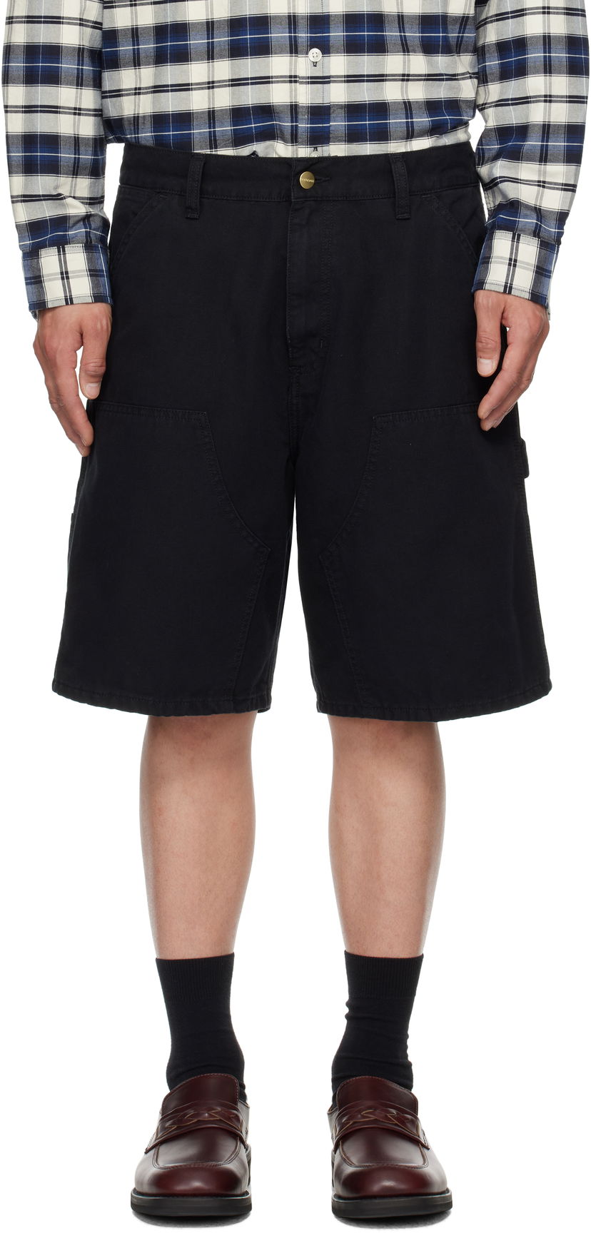 Shorts Carhartt WIP Double Knee Shorts Svart | I034793