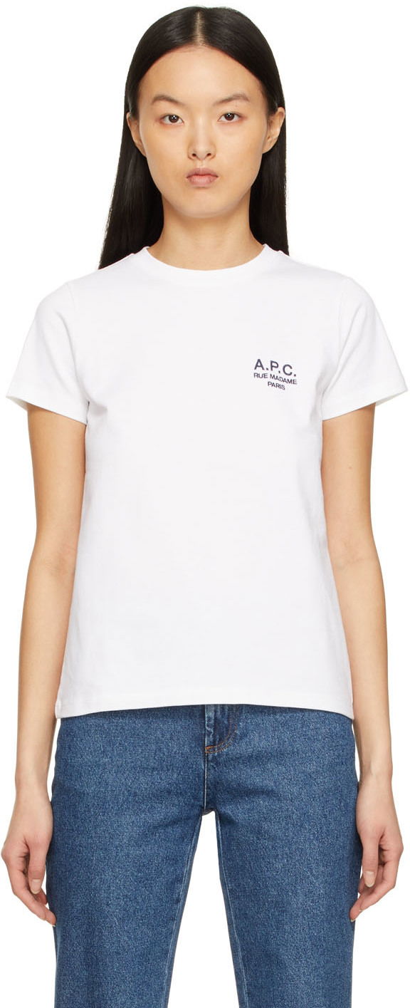 T-shirt A.P.C. Denise T-Shirt Vit | COEAV-F26842, 0