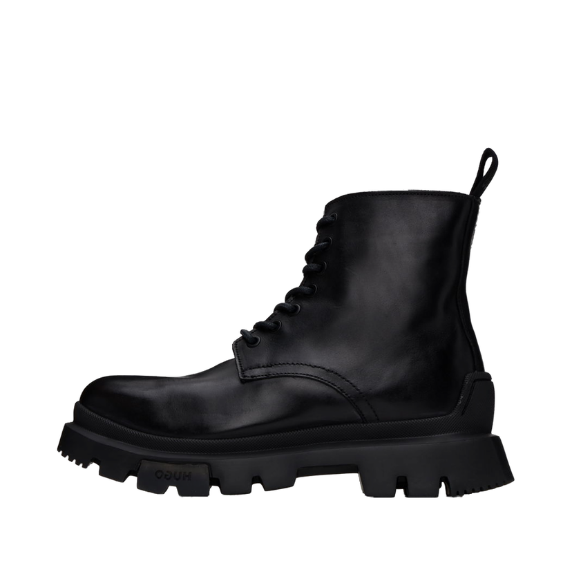 Sneakers och skor BOSS Polished Leather Boots Svart | 50522976