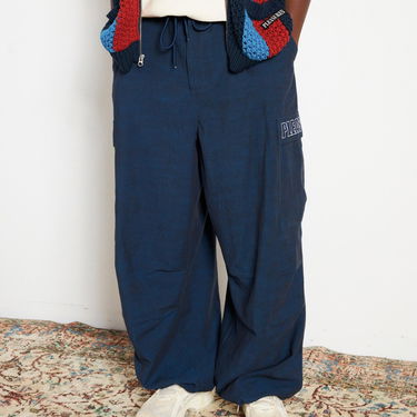 Cargo byxor Pleasures Visitors Wide Fit Cargo Pants Mörkblå | P23F012-NAVY, 1