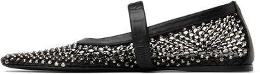 Sneakers och skor Marni Marni Mesh Mary Jane Ballerina Flats Svart | MJMS007700 P6394, 2