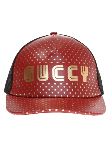Keps Gucci Guccy Star Print Baseball Velcro Strap Cap Röd | 426887 4HD68 6460