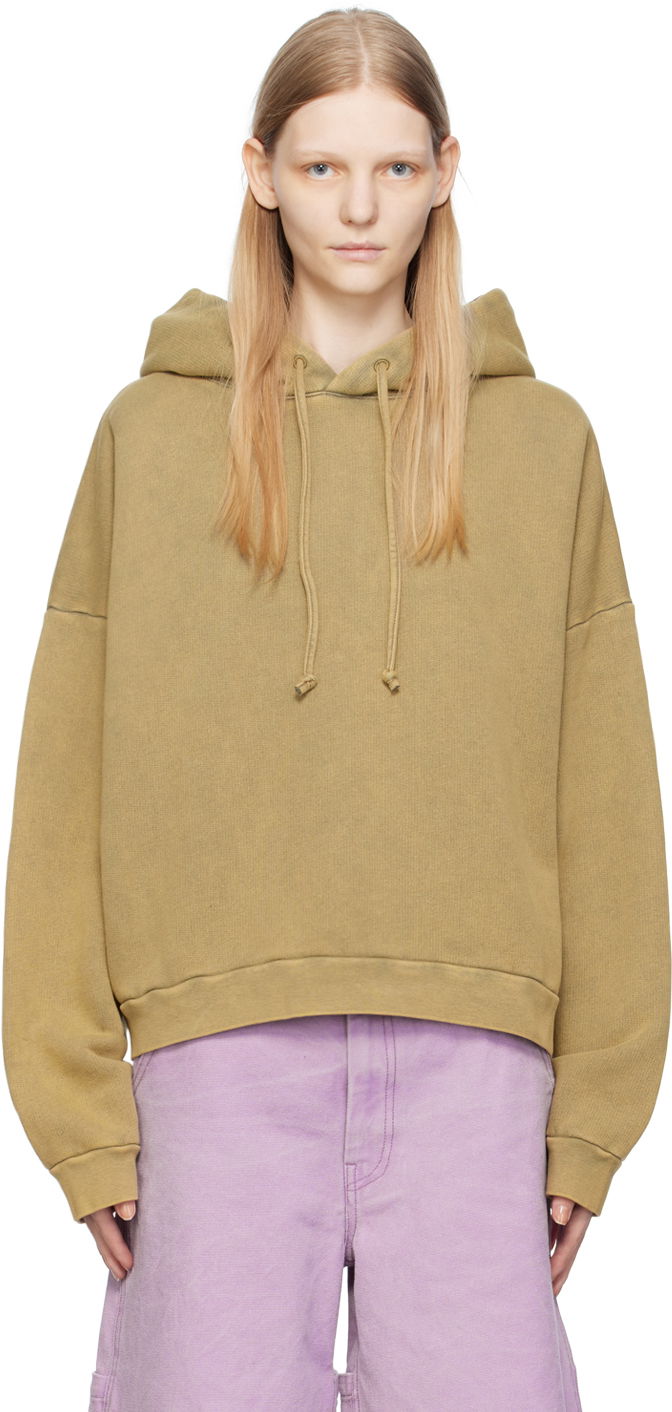 Sweatshirt Acne Studios Green Relaxed Fit Beige | CI0138-, 0