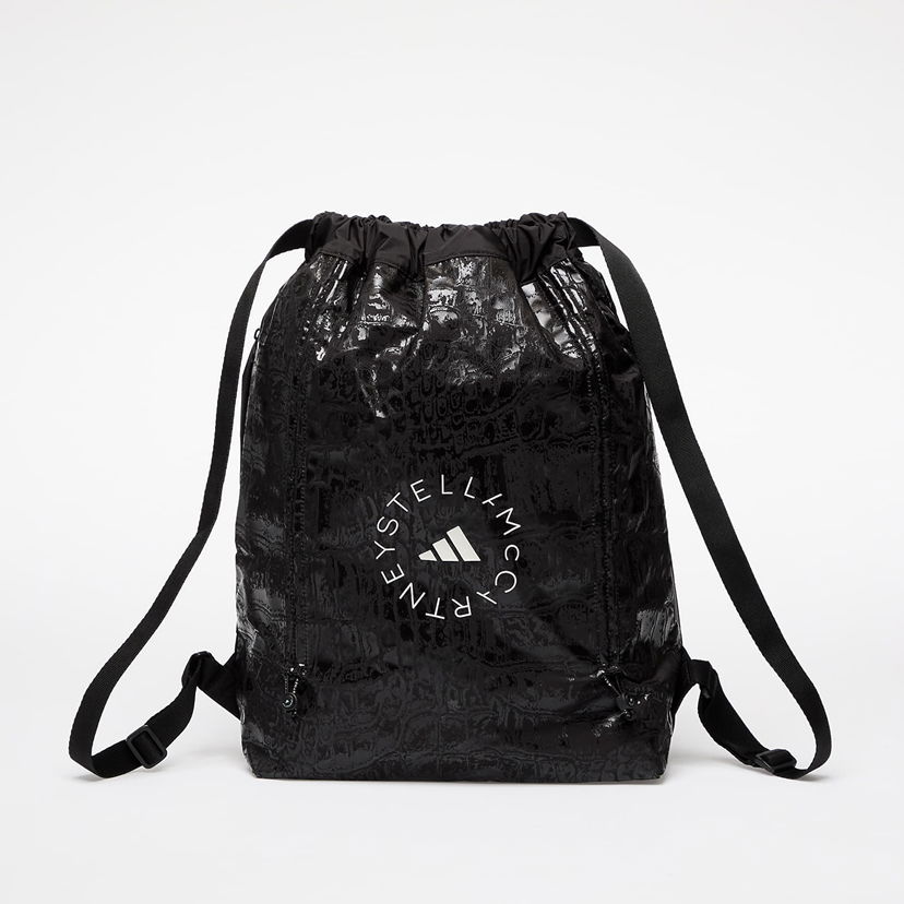 Ryggsäckar och väskor adidas Performance Stella McCartney Croc AOP Shine Gymsack Svart | JY4205