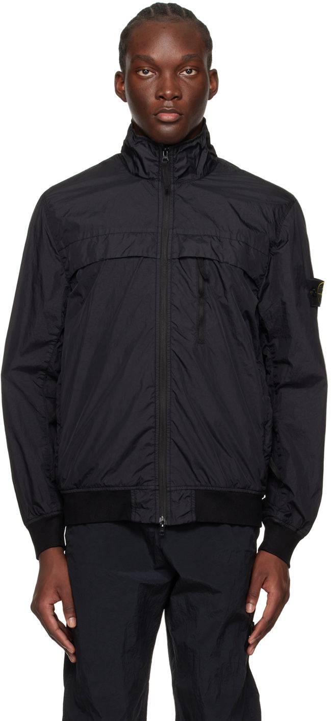 Jacka Stone Island Patch Jacket Svart | 801541022