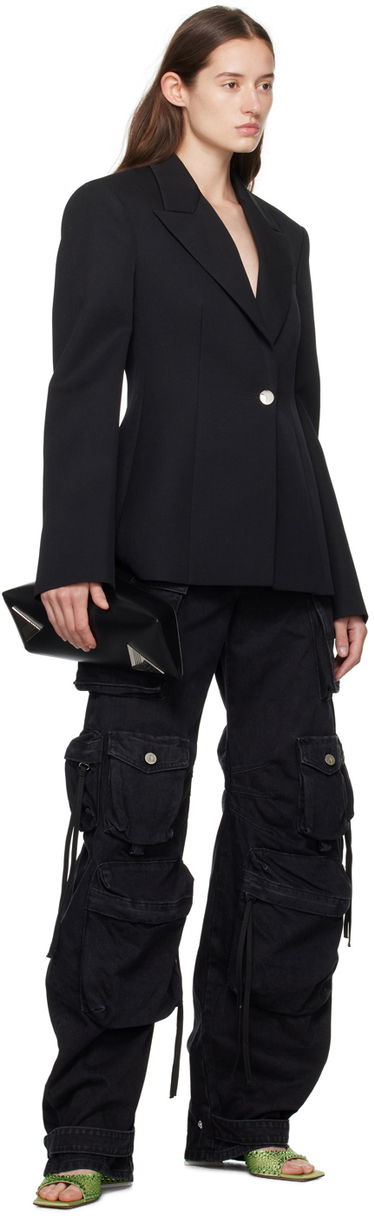 Tillbehör The Attico Attico Mini Devon Crystal-Embellished Satin Mules Grön | 241WS772 V015T, 4