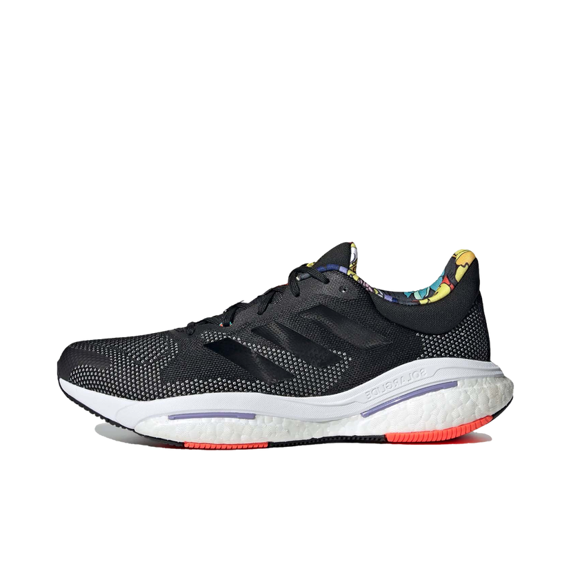 Sneakers och skor adidas Performance adidas Solarglide 5 Black Solar Red Purple Svart | GX5471