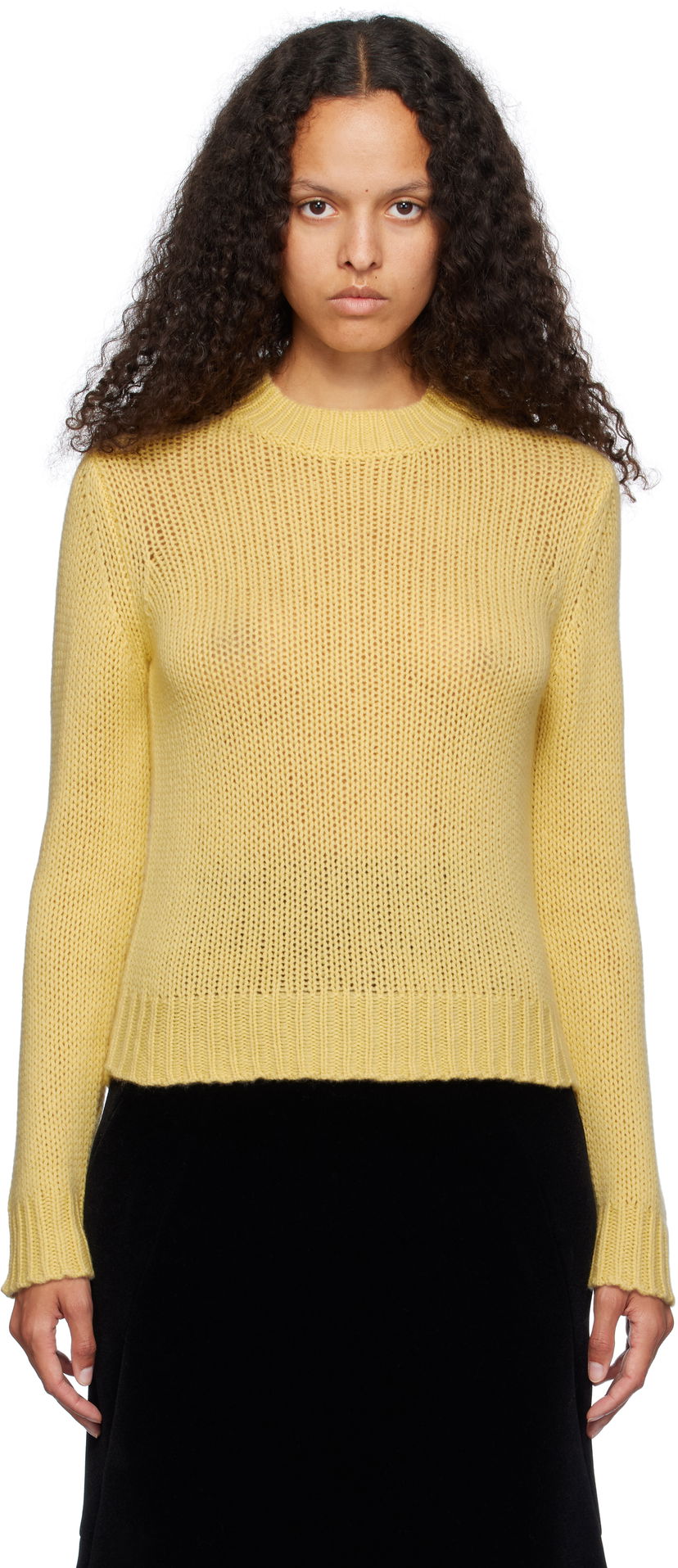 Sweater Max Mara Weekend Max Mara Dalida Knit Sweater Gul | 2425366092600 MM12140