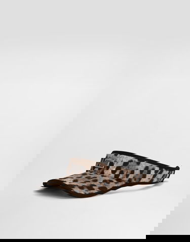 Kepsar och hattar Dolce & Gabbana Dolce & Gabbana Leopard-Print Cotton Visor Brun | GH910AFSFAGHY13M, 3