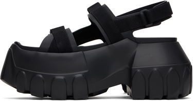 Sneakers och skor Rick Owens Rick Owens Hollywood Mega Tractor Sandals Svart | RU01E5866 LOO, 2