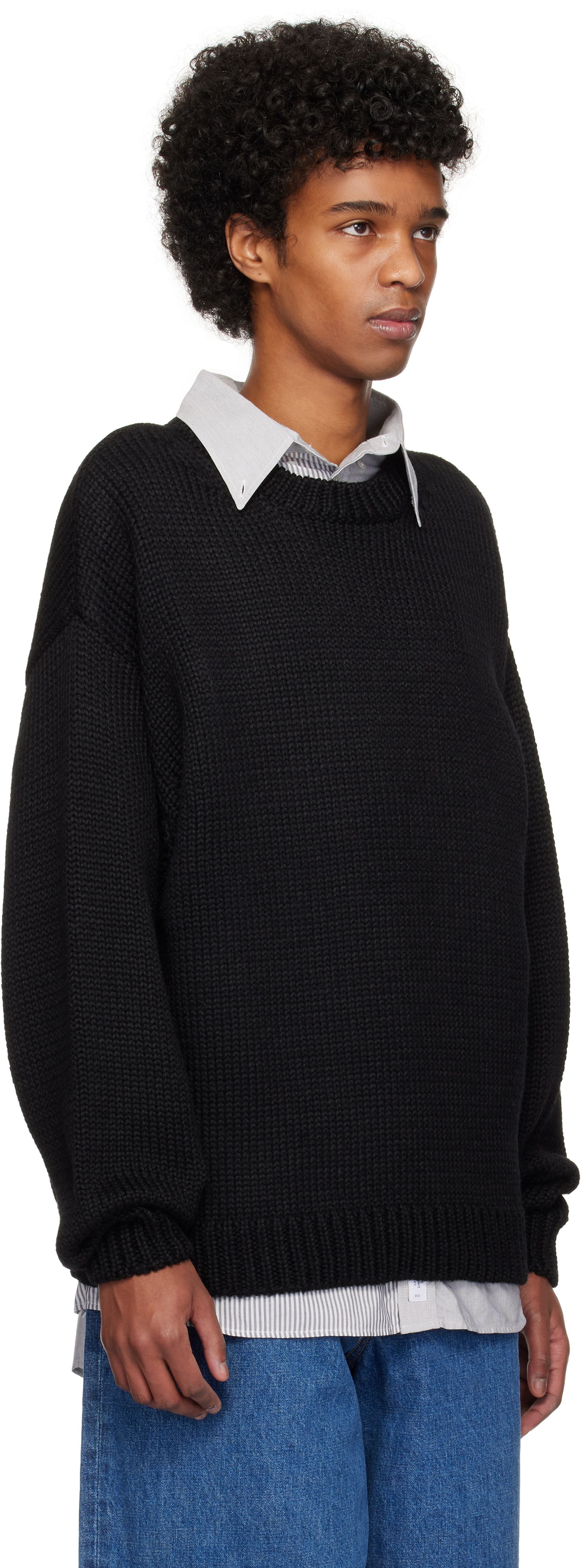 Sweater WTAPS WTAPS Ingredient Sweater Svart | 242MADT-KNM05, 1