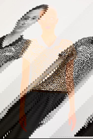 Polotröja Puma Leopard Print Short Sleeve Polo Shirt PUMA x A$AP ROCKY Flerfärgad | 636099, 0