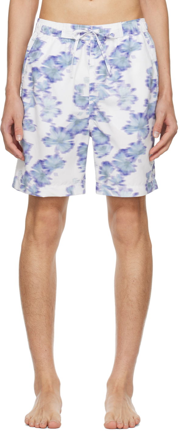 Badkläder ISABEL MARANT Hydra Swim Shorts Blå | 24PMB0009HA-B1P01H