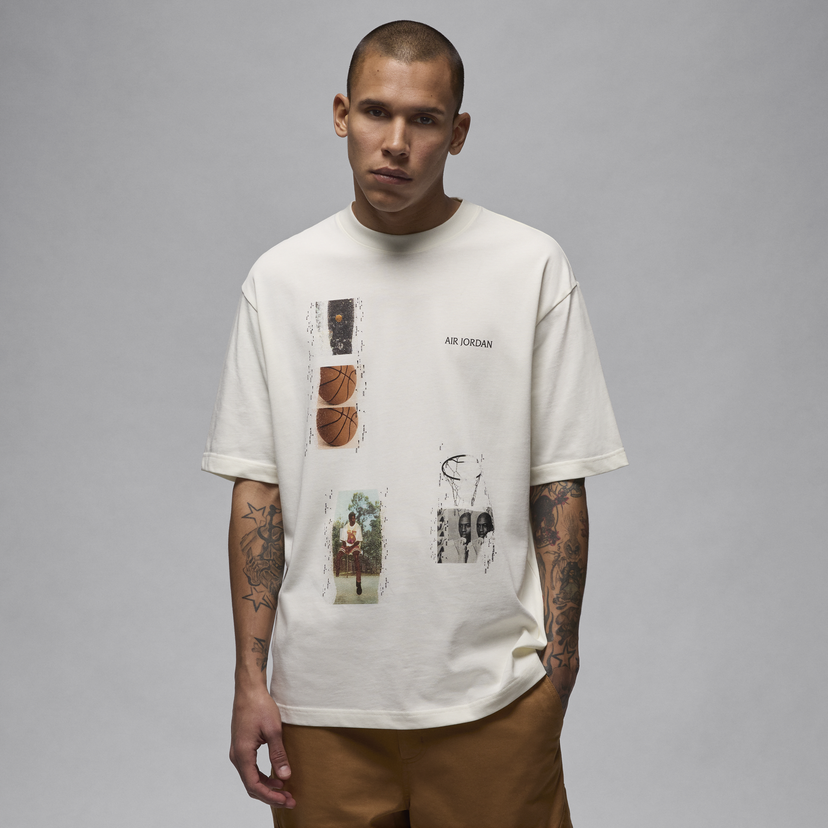 T-shirt Jordan Jordan Flight Heritage Vit | FN5986-133