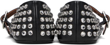 Kläder Alaïa ALAÏA Lambskin Ballerina Flats with Strass Svart | AA3A029CK116, 1