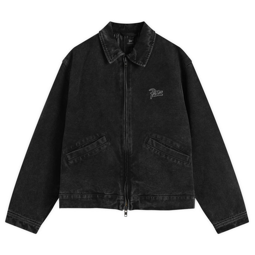 Jacka Patta Washed Canvas Jacket, Size Small Svart | POC-AW25-4000-348-0025-001