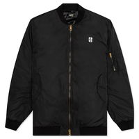 Bomber Jacket With Print And Badge