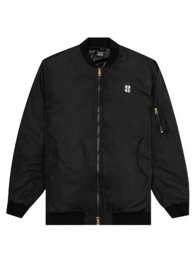 Bomberjacka RAF SIMONS Bomber Jacket With Print And Badge Svart | 224-621-30060-0099