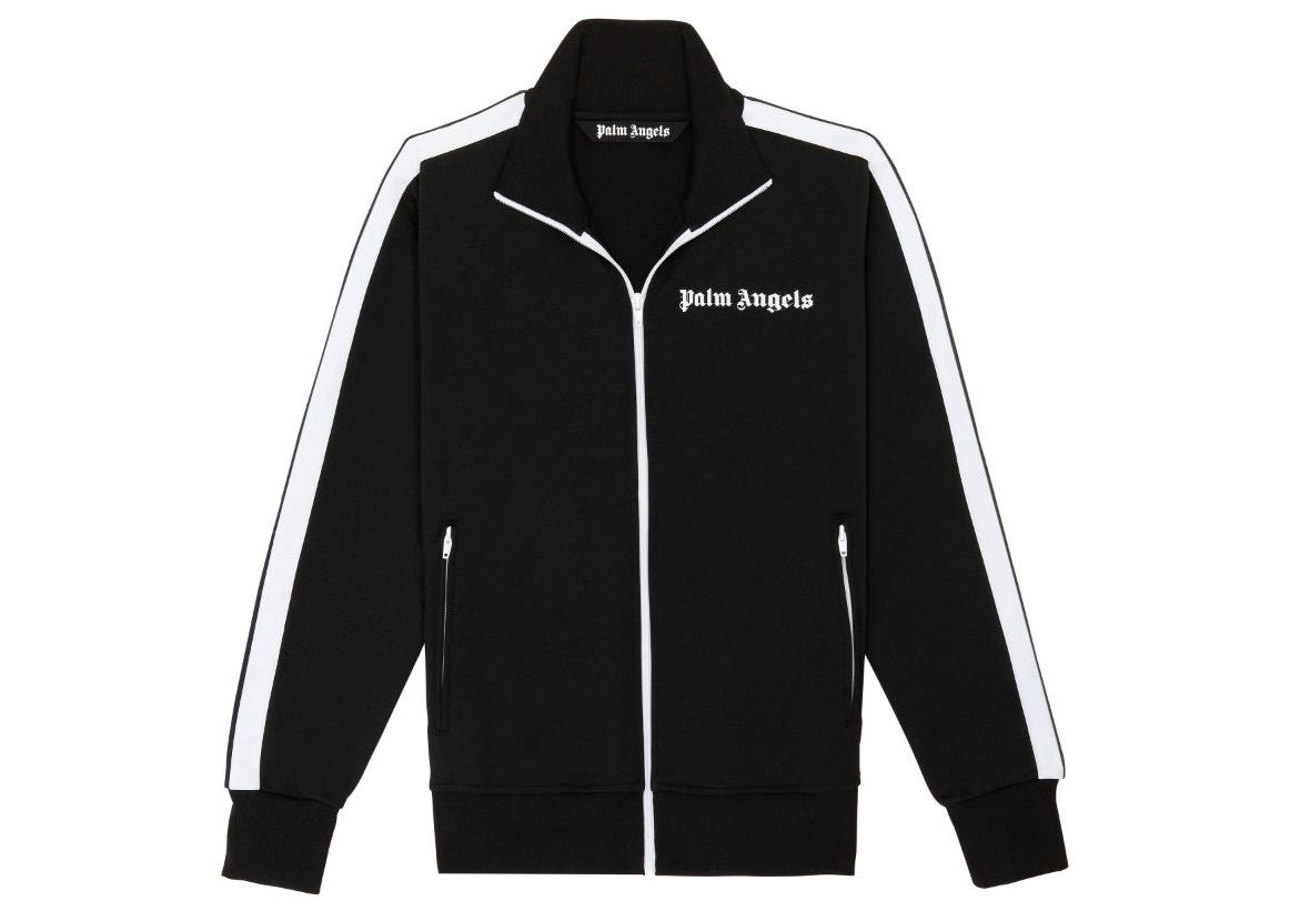 Träningsoverall Palm Angels Track Jacket With Chest Logo Print Svart | PMBD001R21FAB0011001, 0