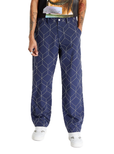 Byxor Pleasures Vocal Utility Pant Mörkblå | P23SP035 NAVY
