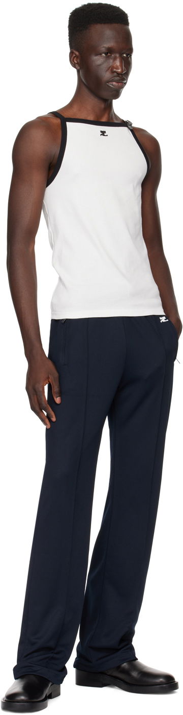 Träningsbyxor Courrèges Drawstring Sweatpants Blå | 124JPA164JS0091, 3
