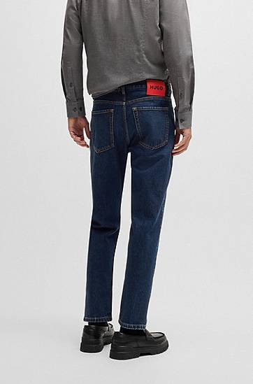 Jeans BOSS Tapered-Fit Stretch Denim Jeans Blå | 50530612, 1