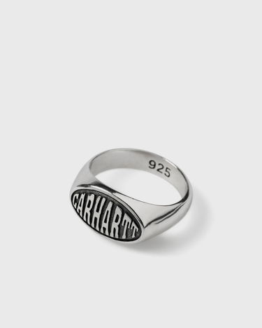 Ringa Carhartt WIP Silver Signet Ring Metallisk | I034754-95.XX, 0