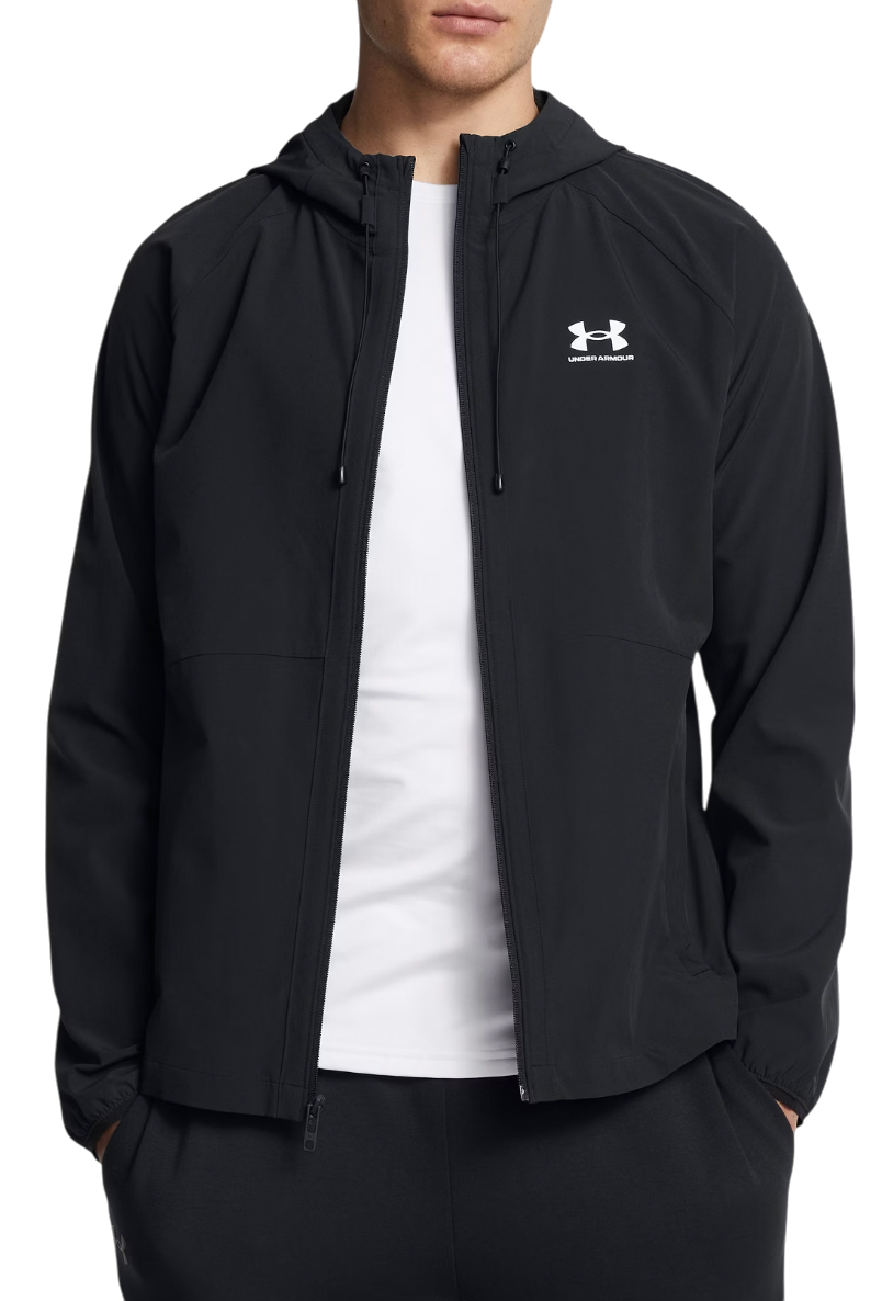 Sweatshirt Under Armour Under Armour UA Stretch Woven Windbreaker Jacket Svart | 6003001-001