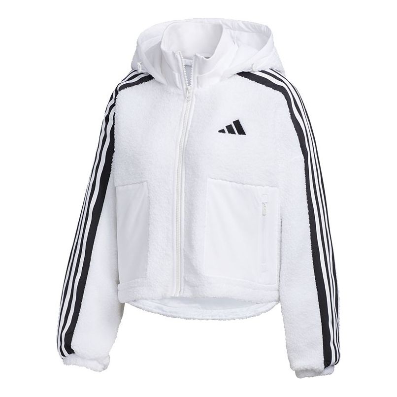 Sweatshirt adidas Originals Urban Short Knitted Jacket Vit | GM1424, 0