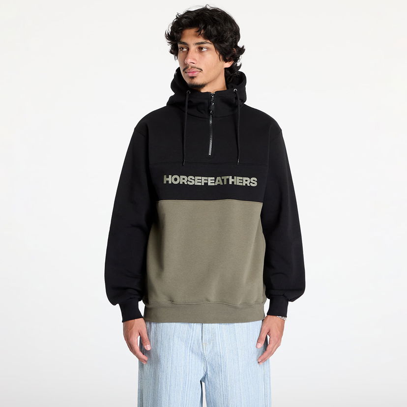 T-shirt Horsefeathers Fulton Sweatshirt Burnt Olive M Svart | SM1354B