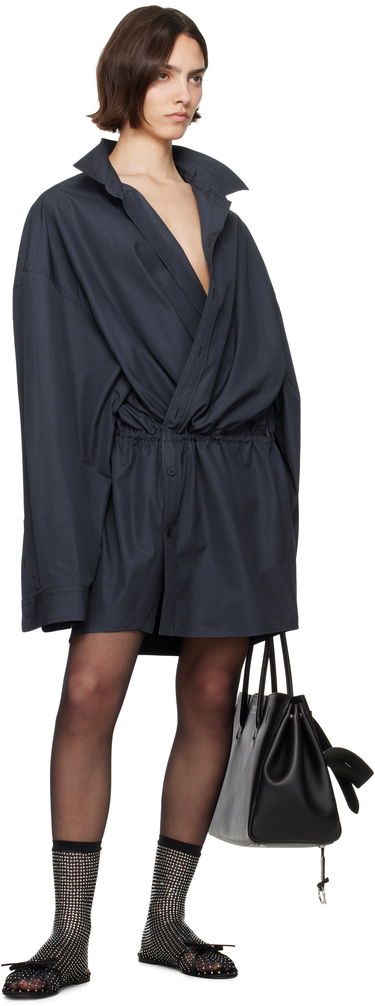 Strumpor Balenciaga Balenciaga Leopold Crystal-Embellished Mesh Ballerina Flats Svart | 821043 W2EA2, 4