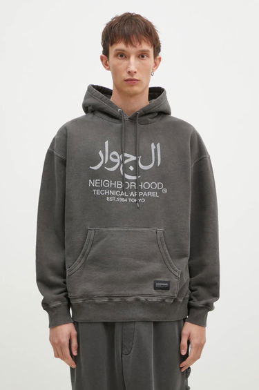 Sweatshirt Neighborhood Pigment Dyed Graphic Print Hoodie Grå | 242UNNH.CSM02, 0