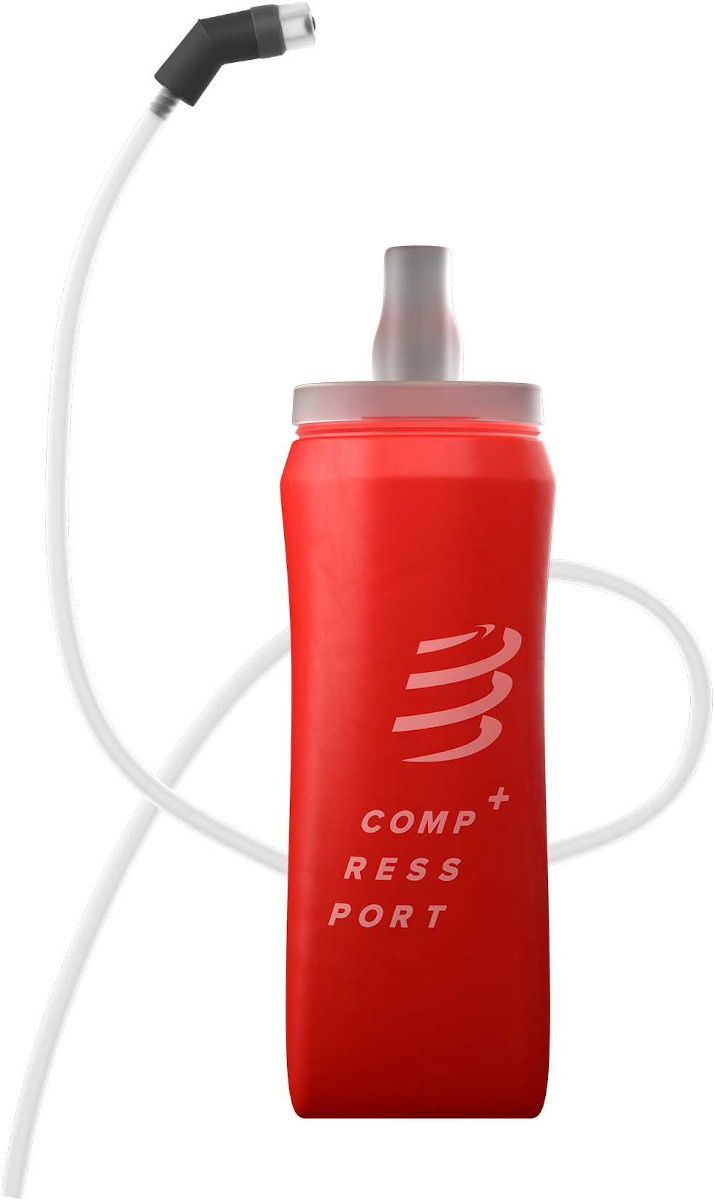 Dricksflaska Compressport ErgoFlask 500mL Hydration Bottle with Tube Röd | cu00075b-300