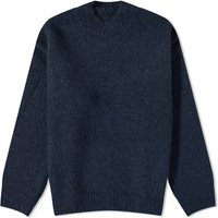 Sweatshirt Jacquemus Pavane Logo Crew Knit Mörkblå | 23H236KN284-2329-390, 1