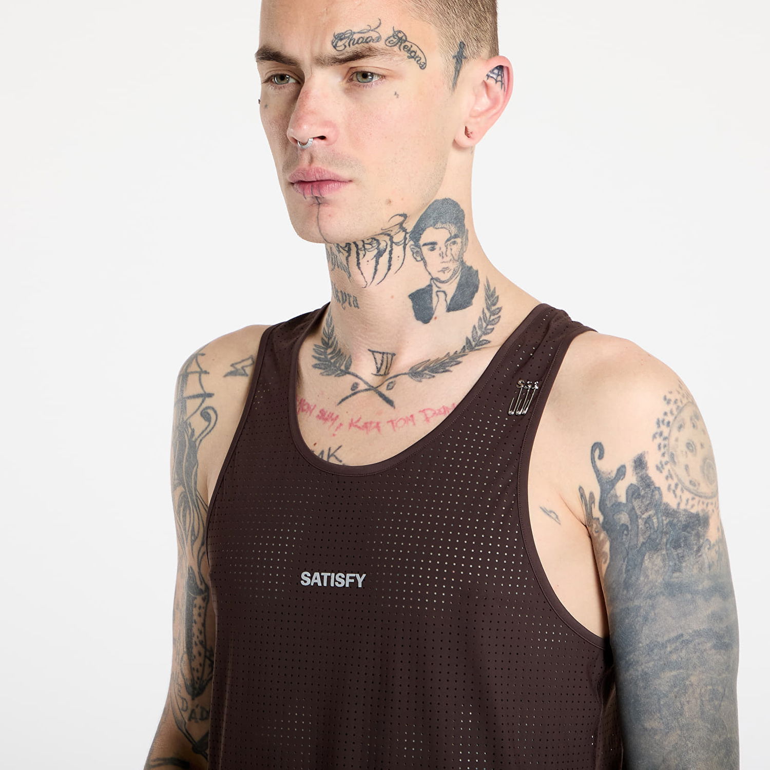 Linne Satisfy Satisfy Space-O Perforated Running Singlet Brun | 11004-DM-SAB, 1