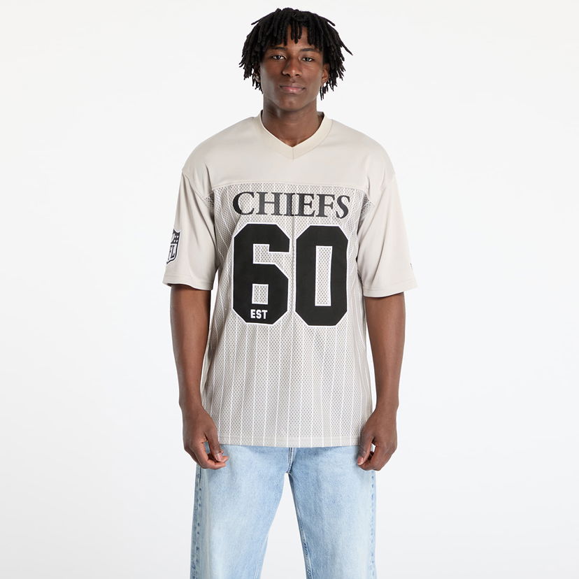 Jersey New Era New Era Kansas City Chiefs NFL Pinstripe Jersey Beige | 60667924
