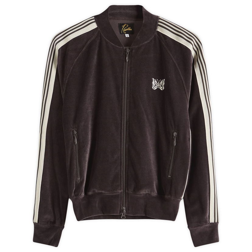 Bomberjacka Needles Needles Women's Rib Collar Track Jacket, Size L Purpur | QV319-B