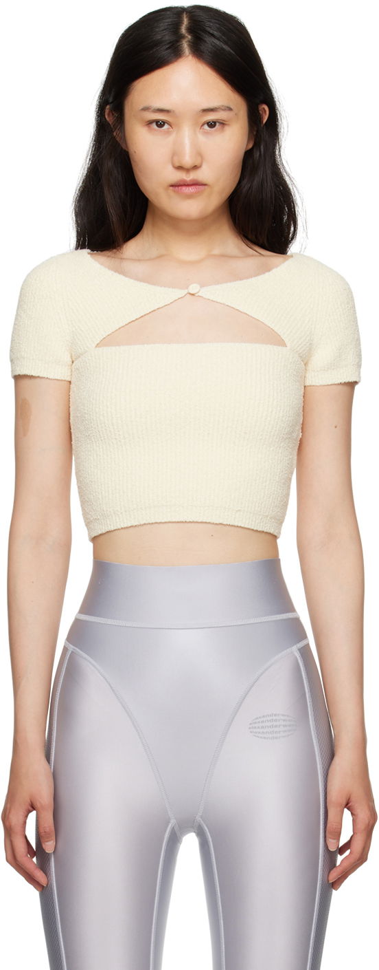 Crop top Alexander Wang Cutout T-Shirt by alexanderwang.t Vit | 4KC3231035