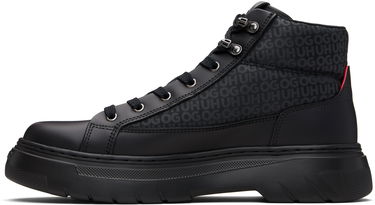 Sneakers och skor BOSS HUGO Printed-Logo Faux-Leather Boots Svart | 50552644, 2