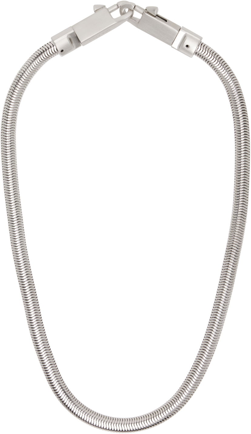 Halsband Rick Owens Rick Owens Concordians Snake Chain Necklace Metallisk | RA02E0796 MET