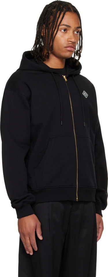 Sweatshirt Casablanca 'Casa' Chrome Full Zip Hoodie Svart | M-AW25-JTP-408-02, 1