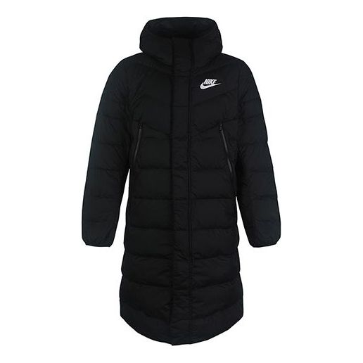 Pufferjacka Nike Hooded Down Jacket Svart | CU0281-010