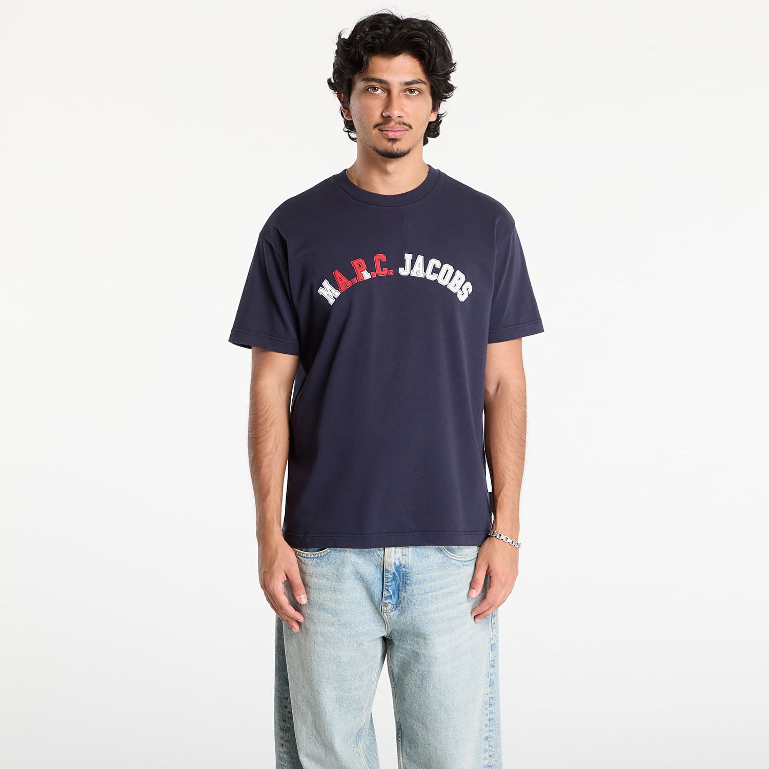 T-shirt A.P.C. A.P.C. x Marc Jacobs Boxy Fit Tee Mörkblå | COHKS-H26554 IAK, 0