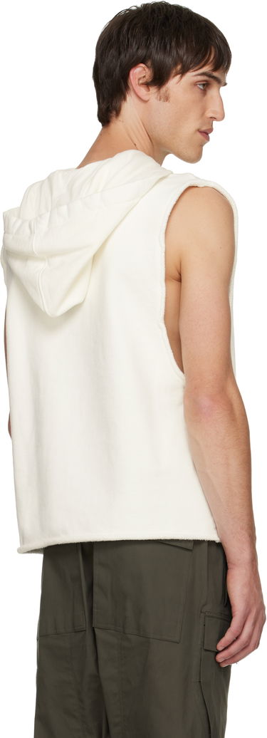 Sweatshirt Rick Owens Rick Owens Concordians Sleeveless Tunic Hoodie Vit | RR02E1503 JTCD, 2