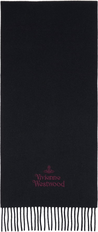 Halsduk Vivienne Westwood Embroidered Scarf Svart | 81030007-W00Q7-, 0