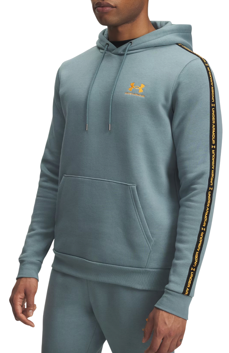 Sweatshirt Under Armour Icon Fleece Hooded Sweatshirt with Taping Turkos | 1389356-587