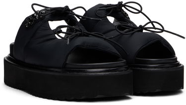 Tillbehör Simone Rocha Simone Rocha Platform Ghillie Sandals Svart | SLD50B 0798, 3