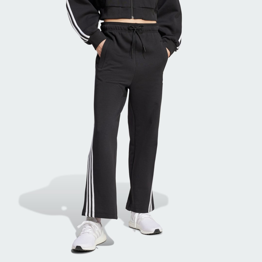 Träningsbyxor adidas Performance Sportswear Future Icons 3-Stripes Open Hem Joggers Svart | IN9474, 1